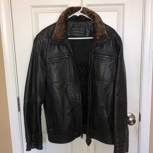 Andrew Marc excellent condition leather bomber